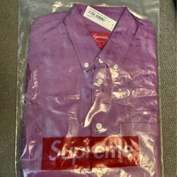 Supreme Jacquard Stripe Twill Shirt Small