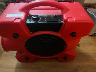 BLUEDRI AIRSHIELD 550 ⅓ HP 3 STAGE HEPA AIR PURIFIER SCRUBBER: RED