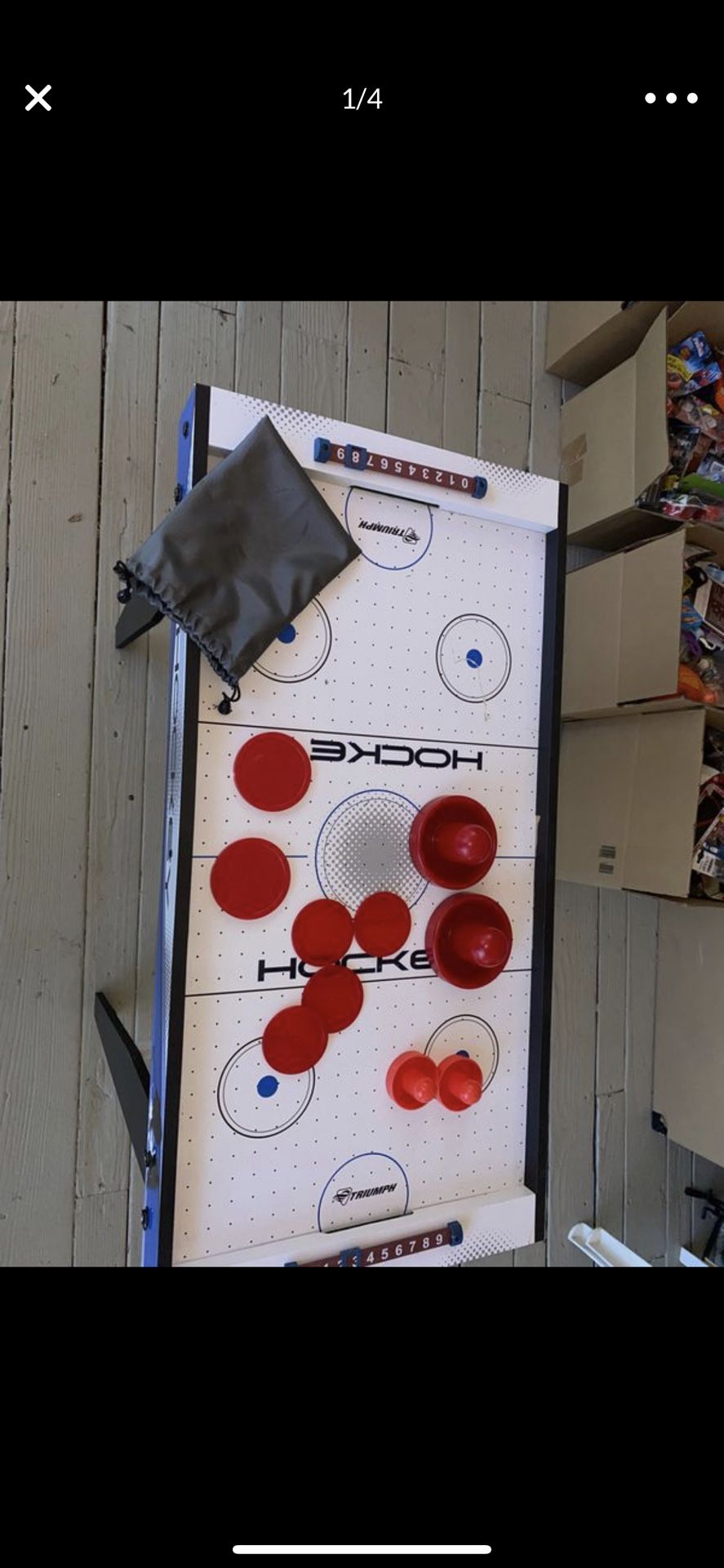 Small air hockey table