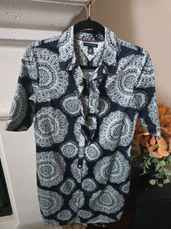 Tommy Hilfiger Short Sleeve Button-Up Shirt Dress sz.M
