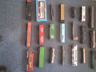 Toy trains many new in boxes