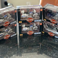 Maisto Harley Davidson Police Group Of 6