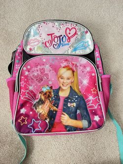 Jojo Siwa Stars bows Pink Black School Backpack