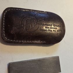 Diamond stone "EZ LAP" in leather sleeve