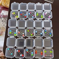 Tongue & Nose Rings/Earrings/Cartilage Clips 