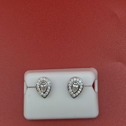 ✨ Moissanite Teardrop Stud Earrings | Solid 925 Silver | 1.50 CTW
