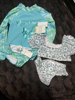 Mermaid Swimwear Set for girls size 4-5