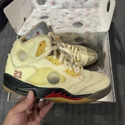 Air Jordan 5 Off White Sail