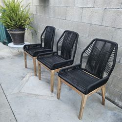 3 Patio modern chairs /Outdoor Or Inside Furniture/$40 each/Cash Onl