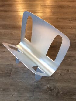 Must Sell! Price Dropped! Very cool. Aluminum magazine rack