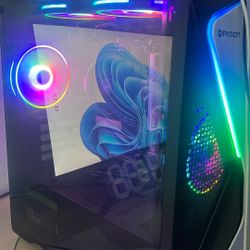 Gaming PC – Ryzen 5 5600G + RX 580 8GB – 16GB RAM, 1TB SSD, RGB – Free Keyboard!