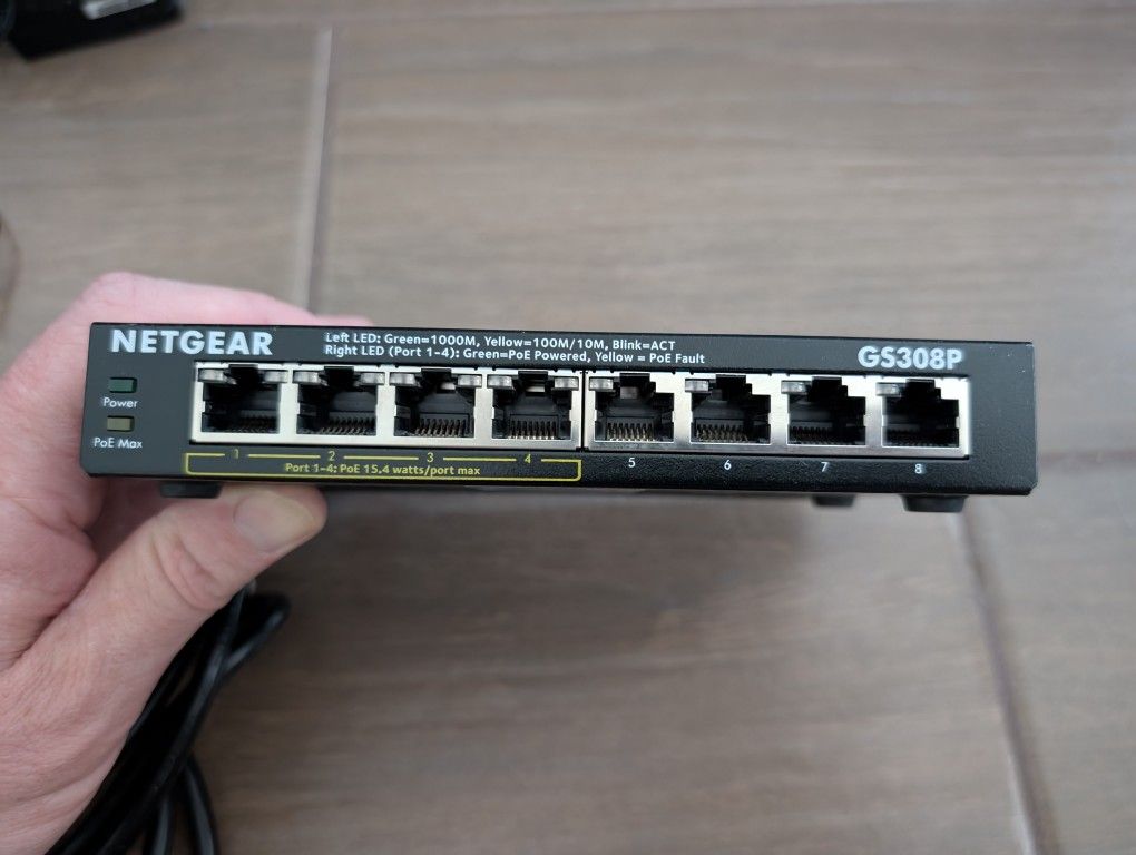 Netgear GS308P PoE switch