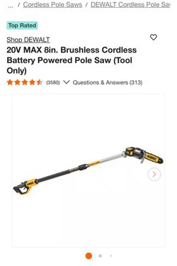 Shop DEWALT 20V MAX 8in. Brushless Cordless Battery Powered Pole Saw (Tool Only)