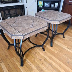 Set Of Large Raymour & Flanigan End Tables 