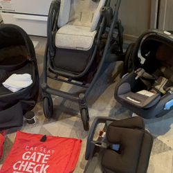 Uppababy Stroller,Car Seat And Bassinet 