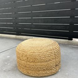 rattan ottoman