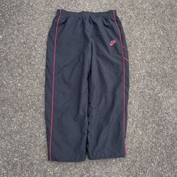 Vintage Y2K Nike Black Red Baggy Track Pants