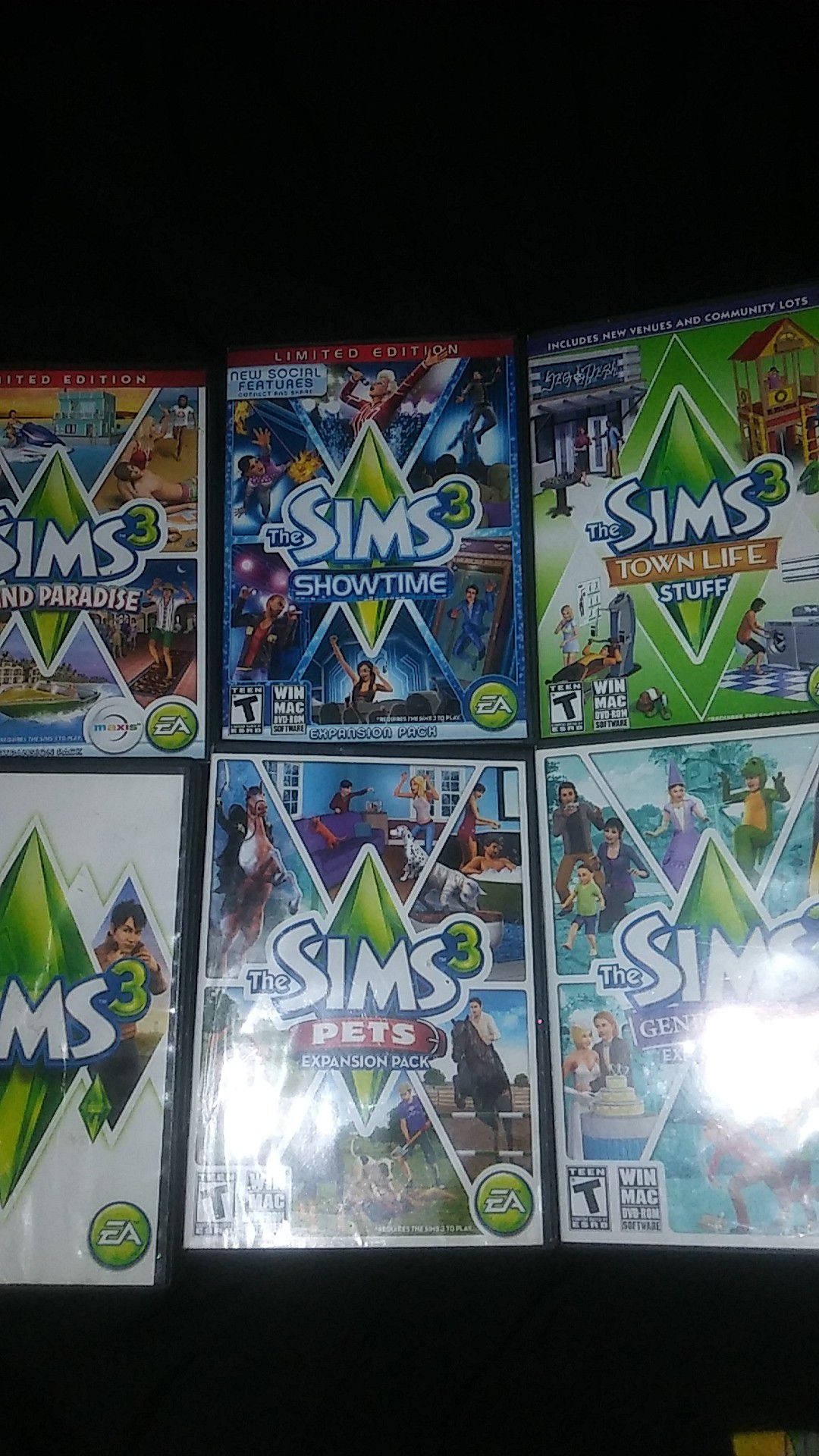 Sims 3 for PC set of 7