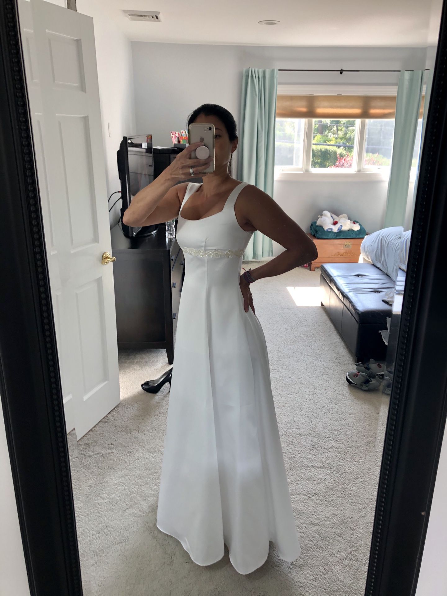 Roberta White Wedding Gown, Size 3/4