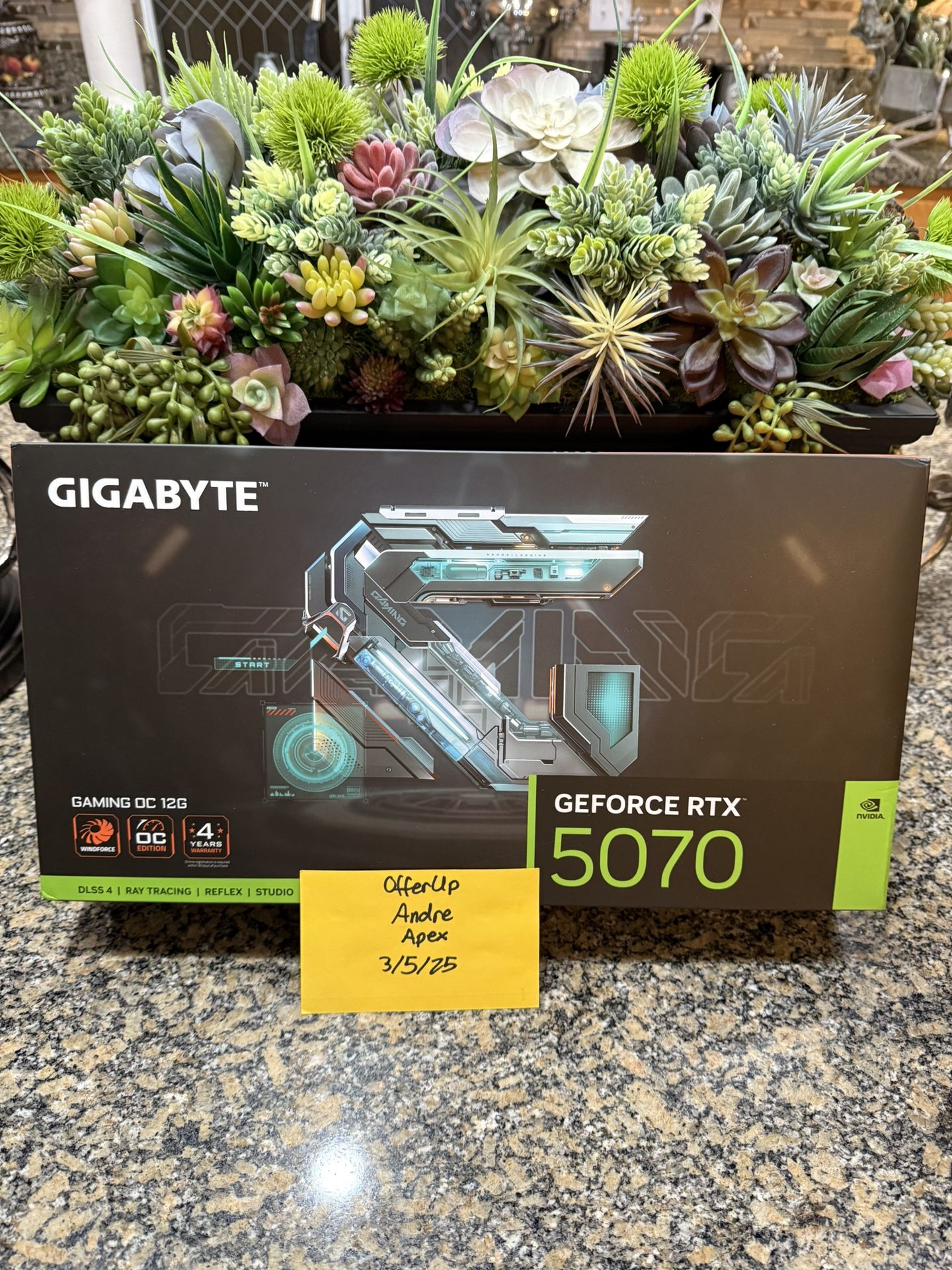 GIGABYTE Gaming GeForce RTX 5070 12GB GDDR7 PCI Express 5.0 ATX Graphics Card GV-N5070GAMING OC-12GD