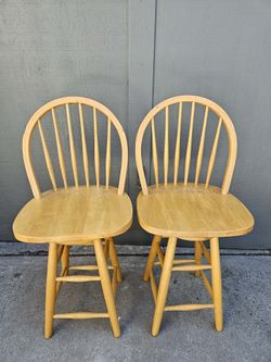 Wood chairs