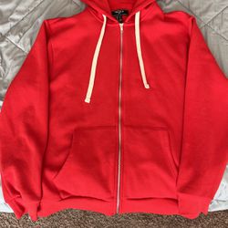 Forever 21, Zip Up,Red, Size L 