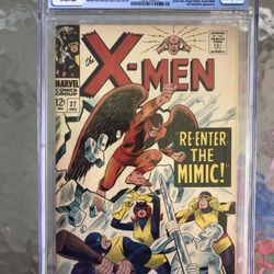 X-Men #27 (1966) CGC 8.5 — Mimic Joins; Spider-Man, Scarlet Witch, & Quicksilver 