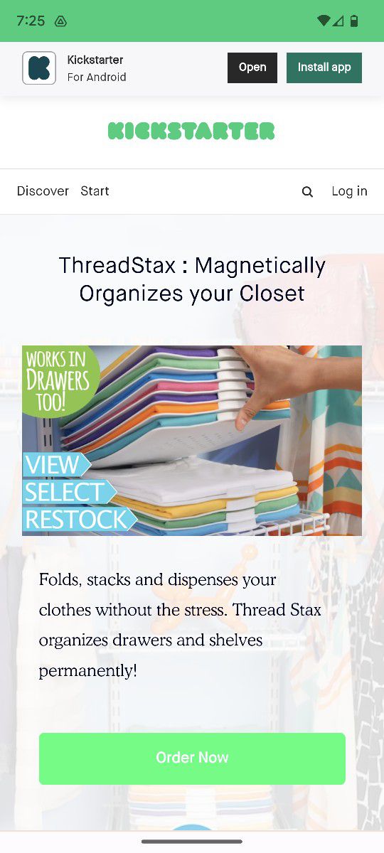 ThreadStax Closet Organizer (56 Stacks) - $250 MSRP