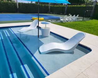 Pool Lounge Chair Luxury Design 100% fiberglass 