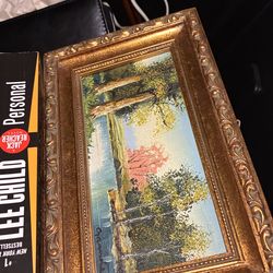 Set of 2 small paintings/art decor