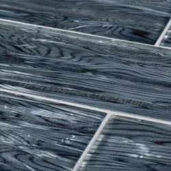 Abalone Gray 3 x 12 in. Glossy Glass Wall Tile