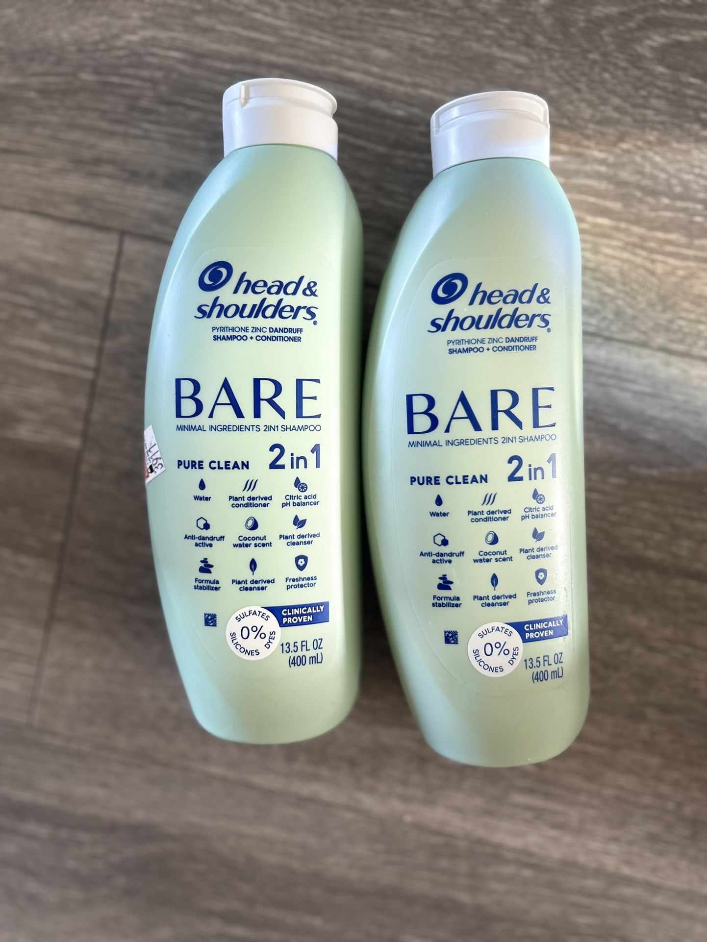 2 Bare Head & Shoulders 2 n1 Shampoo   Brand New for Pickup 