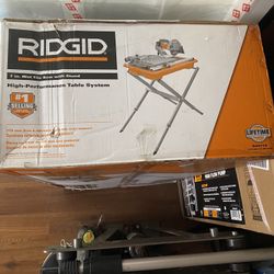 RIDGIG 7” Wet Tile Saw With Stand 