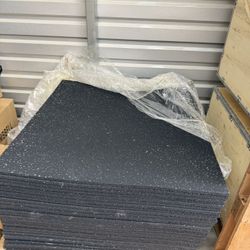 Brand New high quality rubber gym mats. 40x40in each one $25 