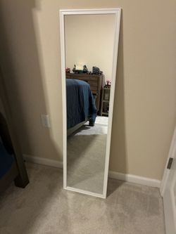 Premium white bordered mirror