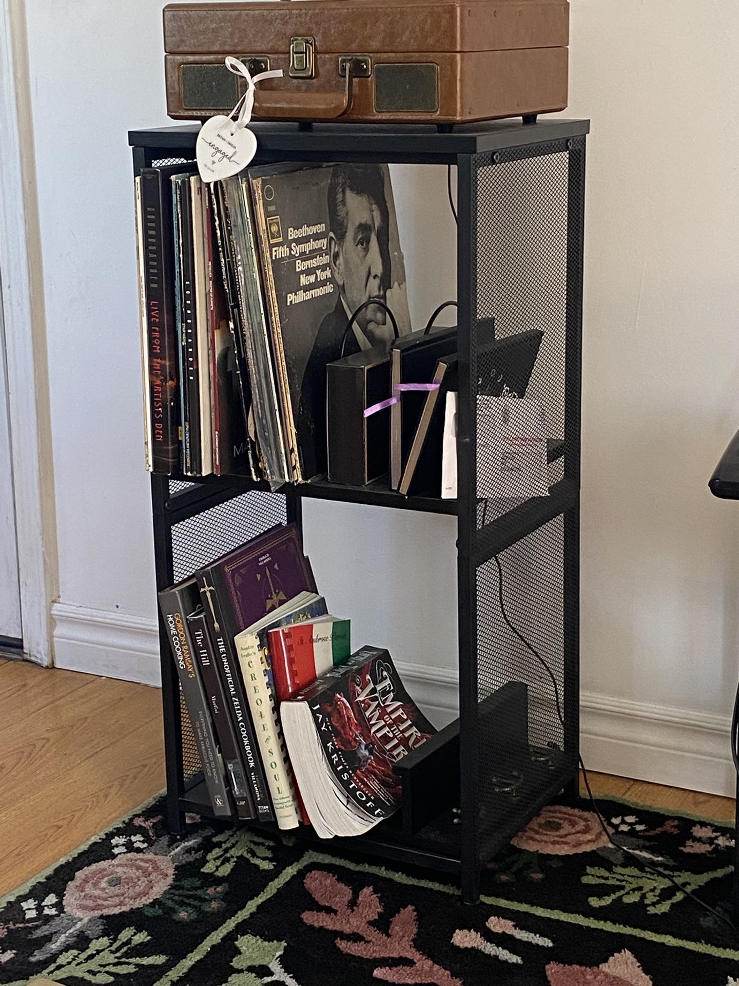 Record Player Stand - Black