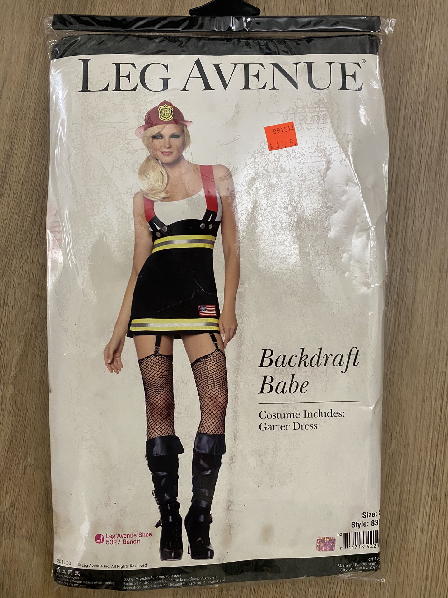Leg Avenue BACKDRAFT BABE COSTUME