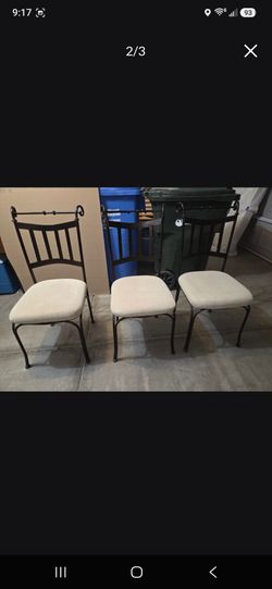 Metal chairs