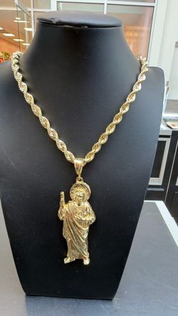 St jude rope chain 10kt