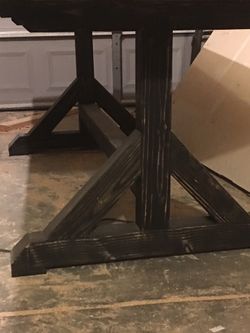 Farmhouse style trestle legs