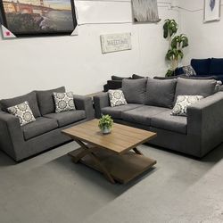 Grey Sofa And Love Seat ‼️take It Home With $39 Easy Approval ‼️