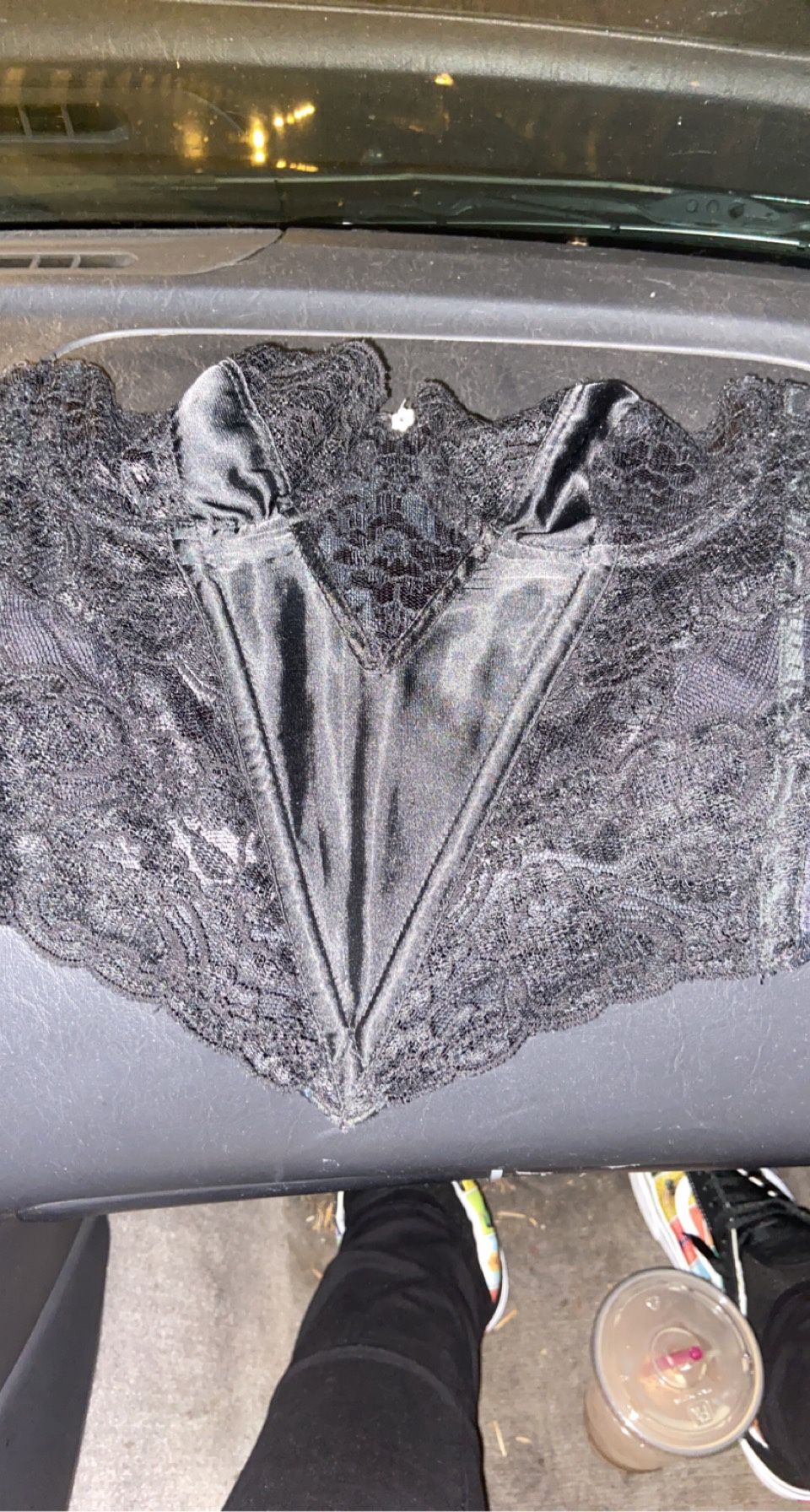 Designer Christian Dior Vintage 1990s Lace Corset Top