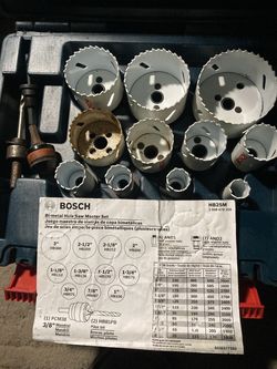 Bosch hole saw kit