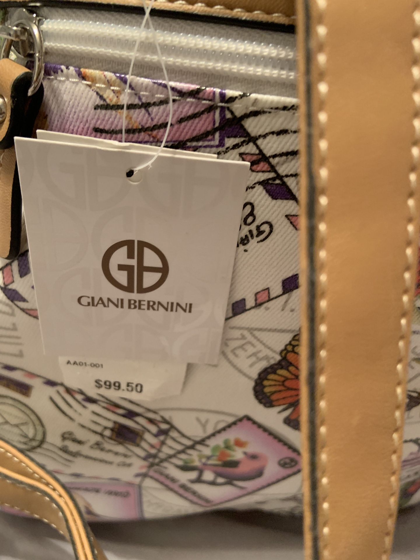 New Giani Bernini Canvas Postcard Backpack
