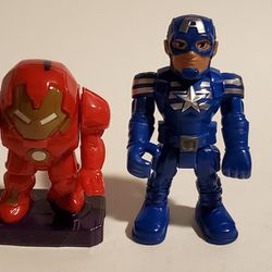 Nice!!  Beefed Up Ironman And Captain America Figurine Toys