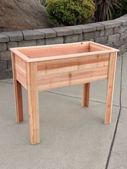 Raised Cedar Garden Planter