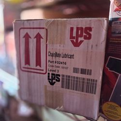 New Case Of LpS Chainmate Lubricant. 