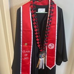 Graduation Gown No Cap Black 