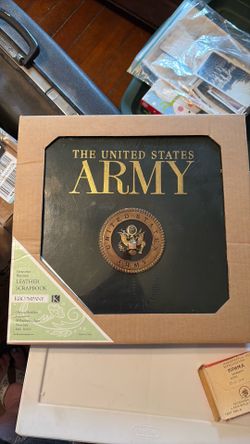 Leather US Army Scrapbook