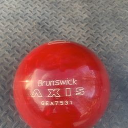 New Brunswick Red Undrilled Bowling Ball